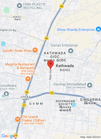 Map showing Ahmedabad, India