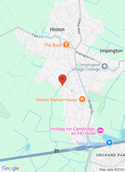 Map showing Cambridge, United Kingdom