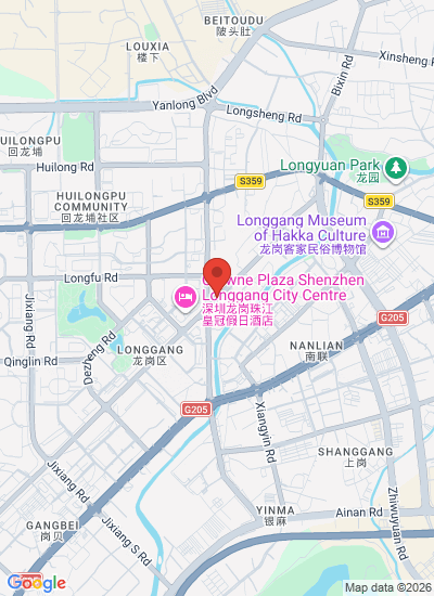 Map showing Shenzhen Shi, China