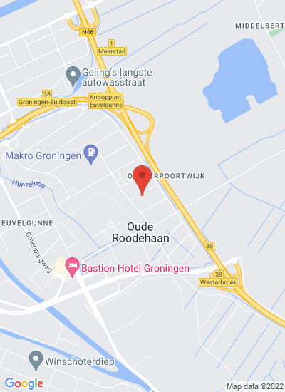 Map showing Groningen, Netherlands