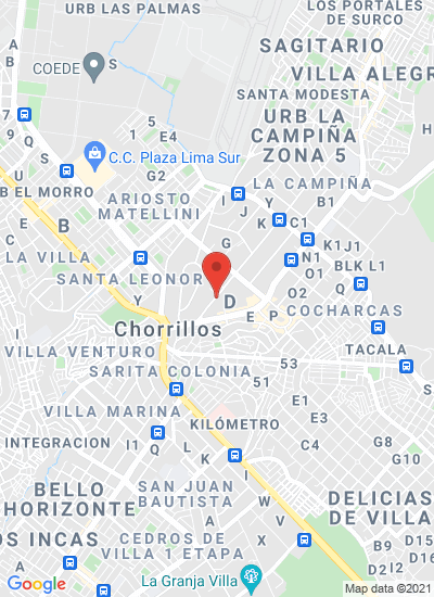 Map showing Lima, Peru