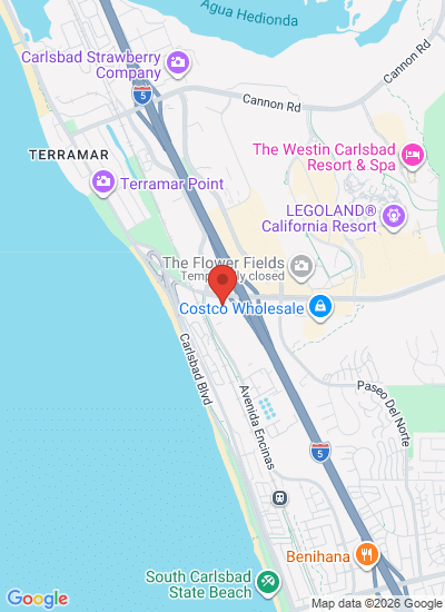Map showing Carlsbad, United States