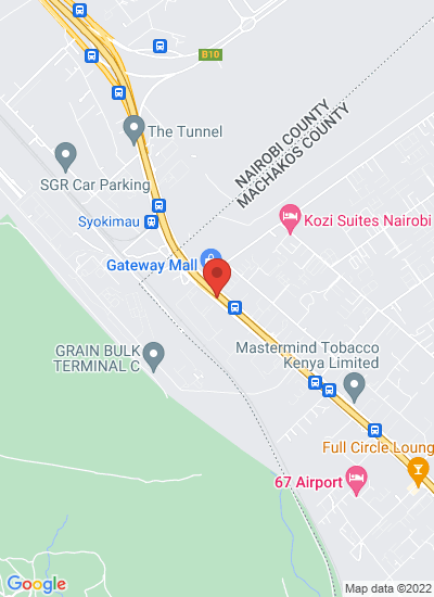 Map showing Nairobi, Kenya