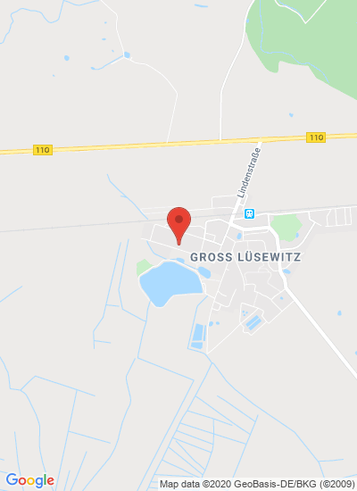 Map showing Groß Lüsewitz, Germany