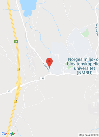 Map showing Ås, Norway
