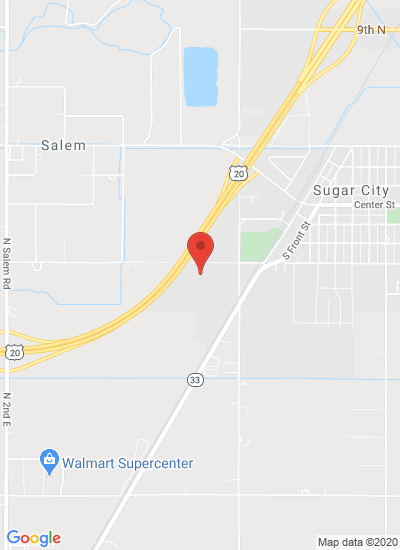 Map showing Sugar City, United States