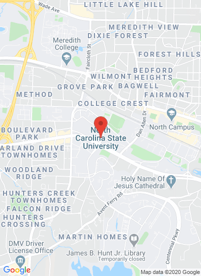 Map showing Raleigh, United States