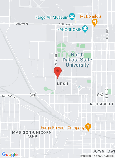 Map showing Fargo, United States