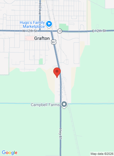 Map showing Grafton, United States