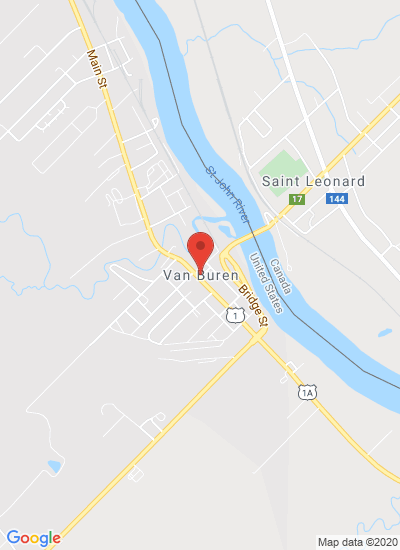 Map showing Van Buren, United States
