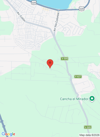 Map showing Puerto Varas, Chile