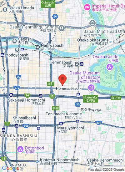 Map showing Chuo, Japan
