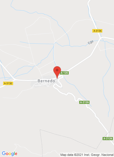 Map showing Bernedo, Spain