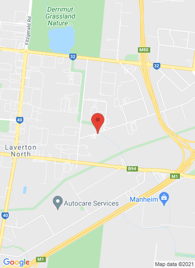 Map showing Laverton North, Australia