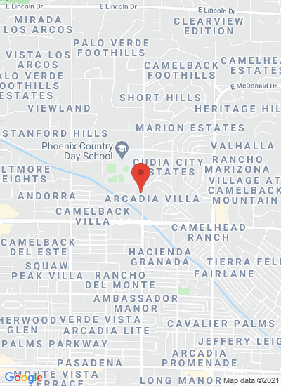 Map showing Phoenix, United States