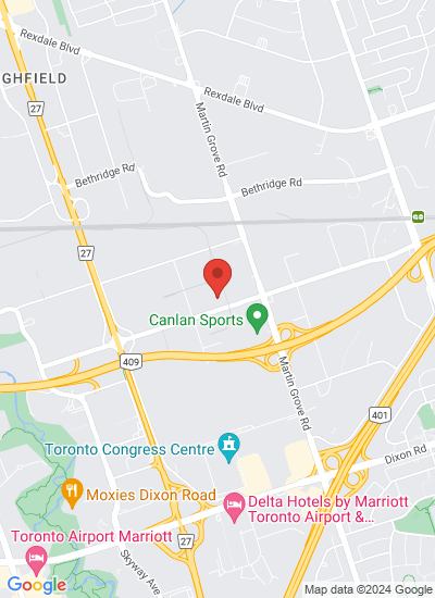 Map showing Toronto, Canada