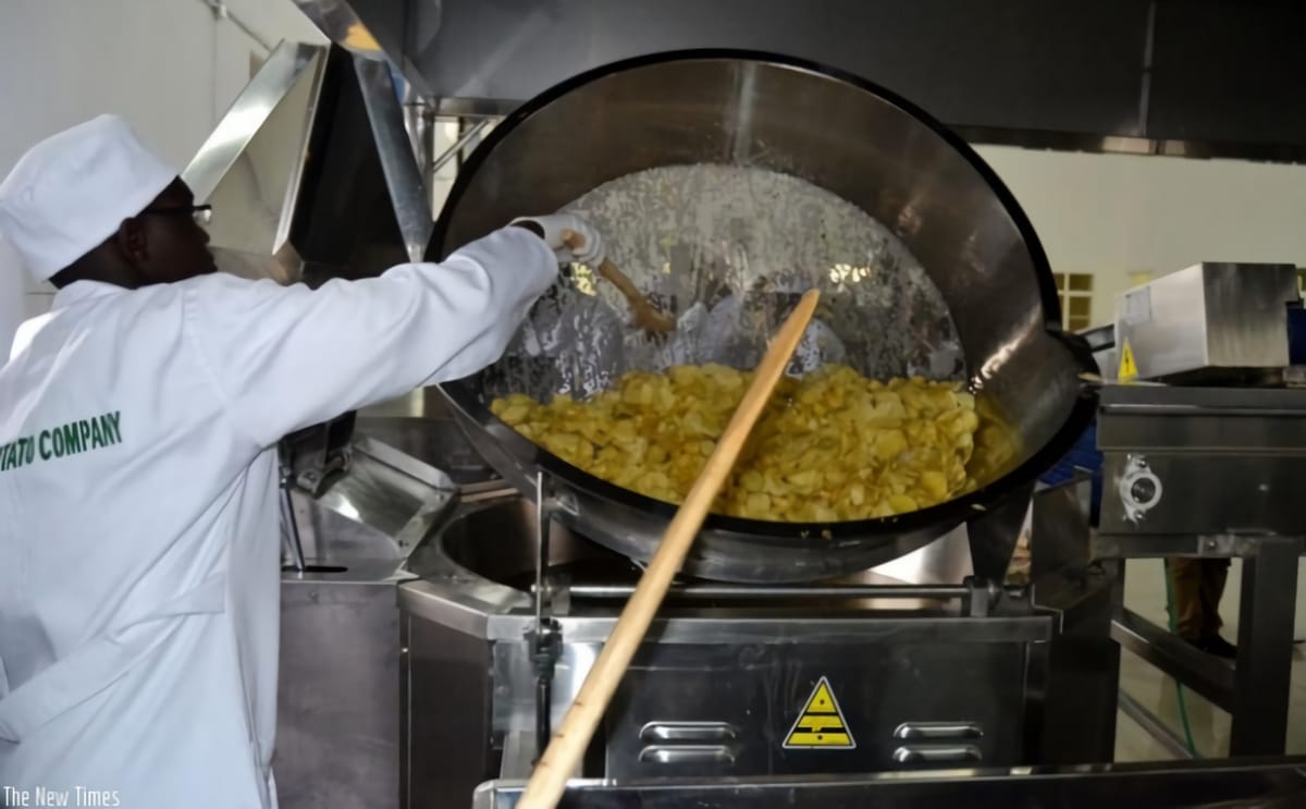 Rwanda potato processing plant