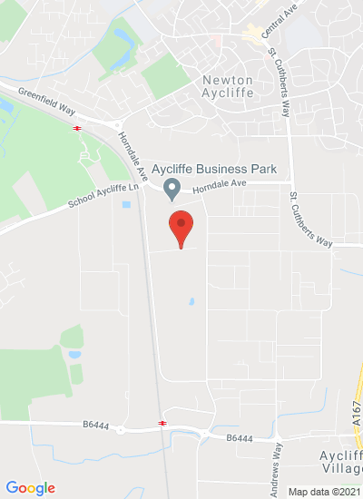 Map showing Newton Aycliffe, United Kingdom