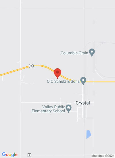 Map showing Crystal, United States