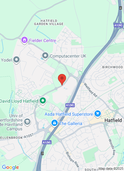 Map showing Hatfield, United Kingdom