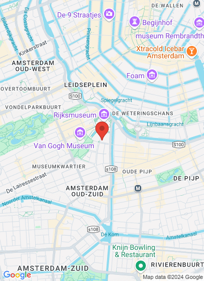Map showing Amsterdam, Netherlands