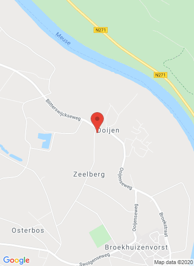 Map showing Broekhuizenvorst, Netherlands