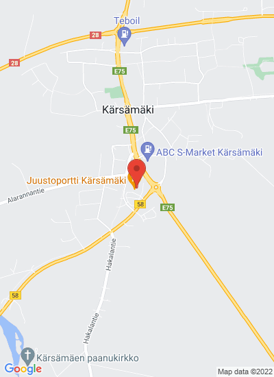 Map showing Kärsämäki, Finland