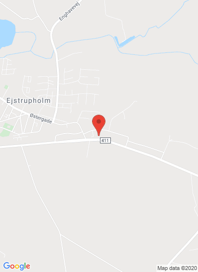 Map showing Ejstrupholm, Denmark