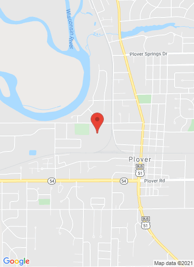 Map showing Plover, United States