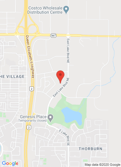 Map showing Airdrie, Canada