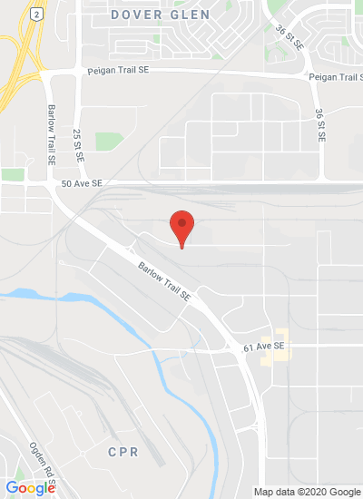 Map showing Calgary, Canada