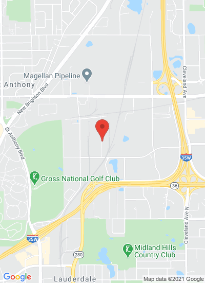 Map showing Roseville, United States