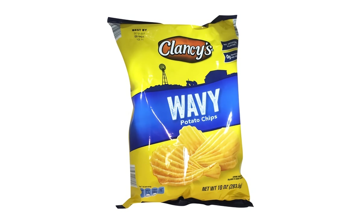 Aldi clancys wavy potato chips