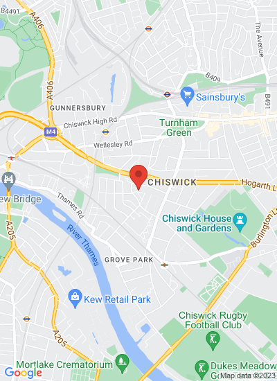 Map showing London, United Kingdom