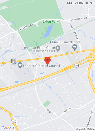 Map showing Exton, United States