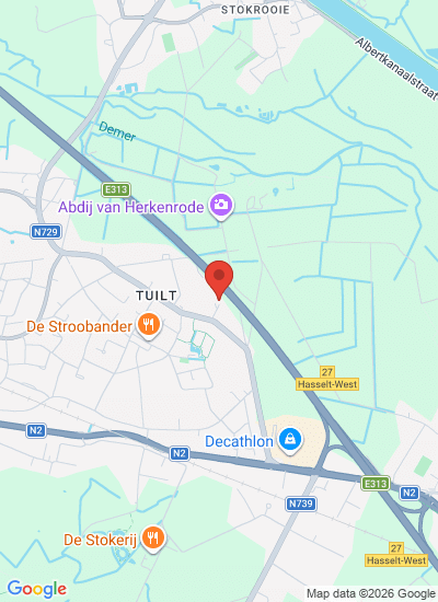 Map showing Hassel, Belgium