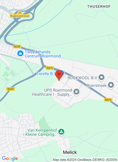 Map showing Roermondo, Netherlands