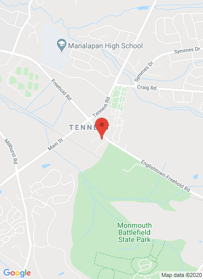 Map showing Tennent, United States
