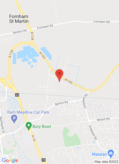Map showing Suffolk, United Kingdom