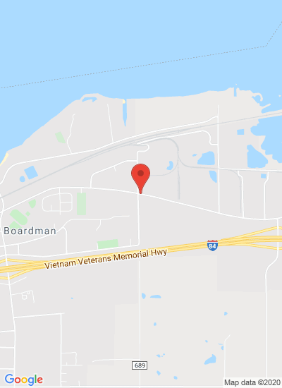 Map showing Boardman, United States