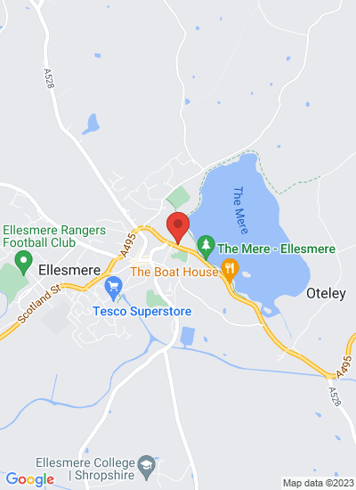 Map showing Shropshire, United Kingdom