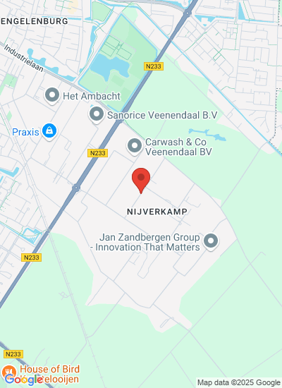Map showing Veenendaal, Netherlands
