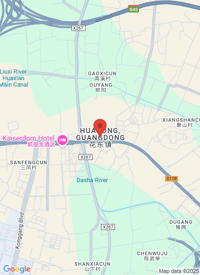 Map showing Guangzhou Shi, China