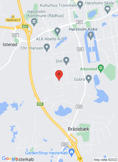 Map showing Hoersholm, Denmark