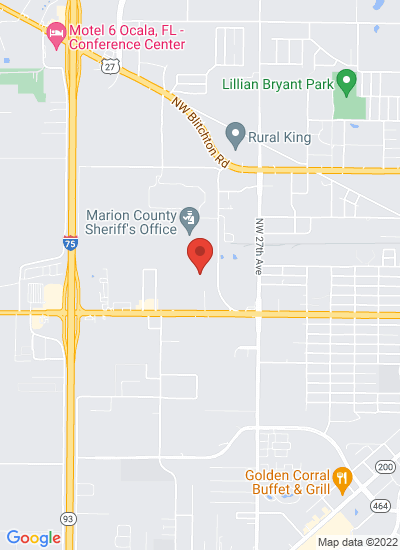 Map showing Ocala, United States