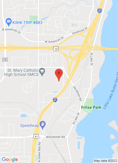 Map showing Neenah, United States