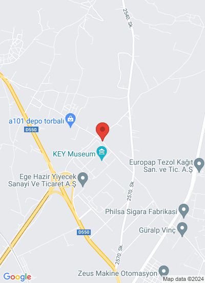 Map showing Izmir, Türkiye