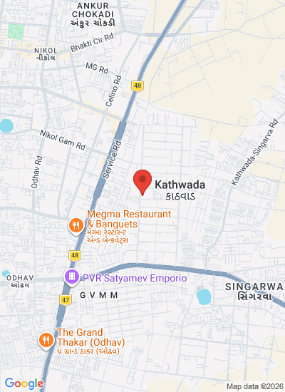 Map showing Ahmedabad, India