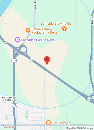 Map showing Delta, Canada