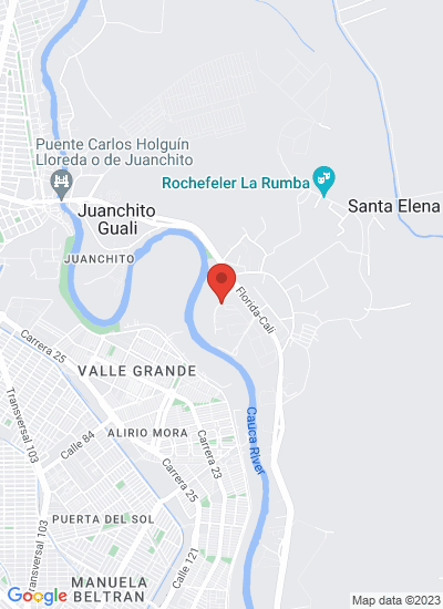 Map showing Cali, Colombia